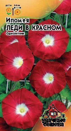 Ипомея Леди в красном 0,5 г  (Г) от компании Садовник - все для сада и огорода - фото 1