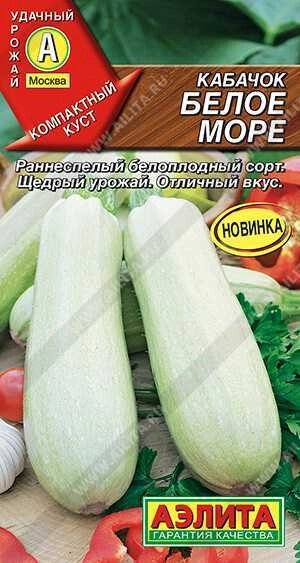 Кабачок белоплодный Белое море, 1 г (АЭЛИТА) от компании Садовник - все для сада и огорода - фото 1