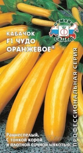 Кабачок Чудо Оранжевое F1 1 г. седек от компании Садовник - все для сада и огорода - фото 1