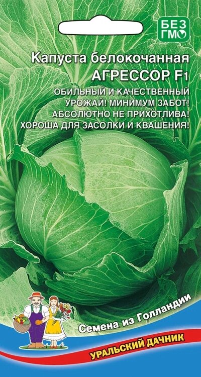 Капуста АГРЕССОР F1 (УД) 12шт от компании Садовник - все для сада и огорода - фото 1