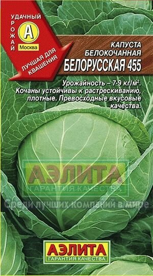 Капуста белокочанная Белорусская 445(А)  0,5 г лидер Аэлита от компании Садовник - все для сада и огорода - фото 1