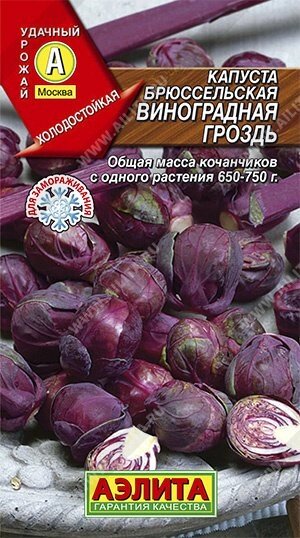 Капуста брюссельская Виноградная гроздь 0.1 г. от компании Садовник - все для сада и огорода - фото 1