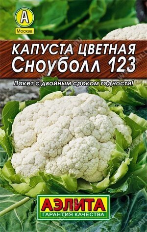 Капуста цветная Сноуболл 123 0.3г. лидер А от компании Садовник - все для сада и огорода - фото 1