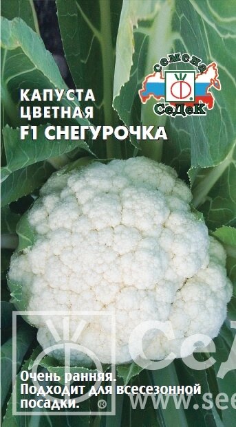 Капуста Снегурочка F1 (цв) 10 с.на акции срок годности до 12,24г от компании Садовник - все для сада и огорода - фото 1