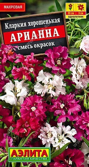 Кларкия Арианна, смесь окрасок 0.1г.на скидке срок годности до 12,24г от компании Садовник - все для сада и огорода. Семена почтой по всей РБ - фото 1