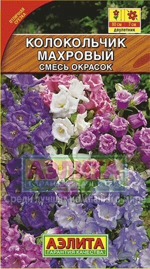 Колокольчик Махровый, смесь 0,2 г от компании Садовник - все для сада и огорода. Семена почтой по всей РБ - фото 1