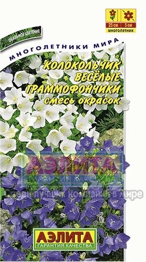 Колокольчик Веселые граммофончики 0,1гр от компании Садовник - все для сада и огорода. Семена почтой по всей РБ - фото 1