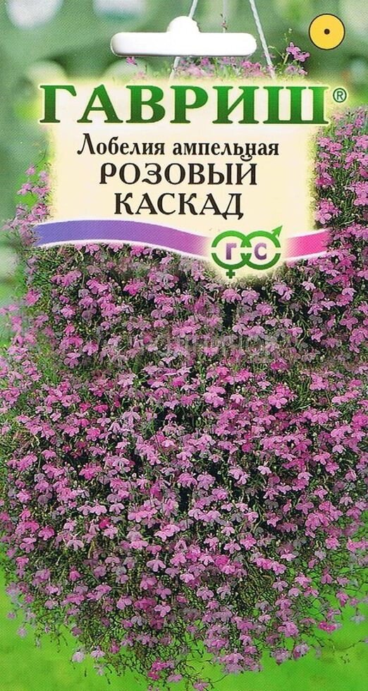 Лобелия Розовый каскад ампельная 0,01 г (Г) от компании Садовник - все для сада и огорода - фото 1