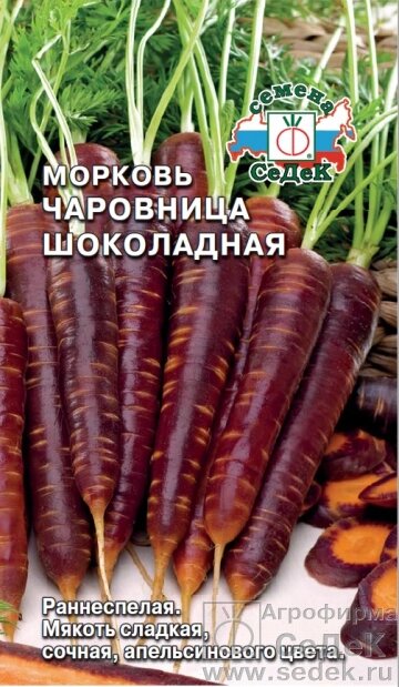 Морковь Чаровница шоколадная СДК 0,1 гр срок до 12.23 от компании Садовник - все для сада и огорода - фото 1