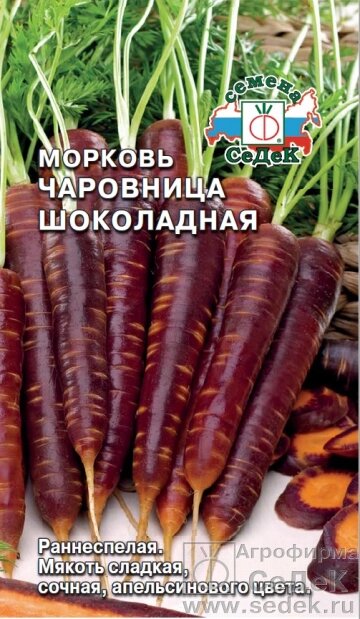 Морковь Чаровница шоколадная СДК 0,1 гр от компании Садовник - все для сада и огорода - фото 1