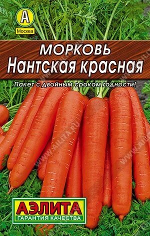 Морковь Нантская 5 суперсочная лидер 2г. АЭЛИТА от компании Садовник - все для сада и огорода - фото 1