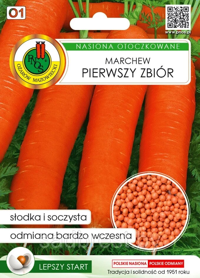Морковь Первый Сбор 300 шт в гранулах Польша от компании Садовник - все для сада и огорода - фото 1