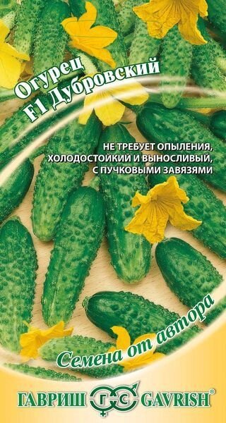 Огурец Дубровский F1 10 шт. автор (Г) от компании Садовник - все для сада и огорода - фото 1