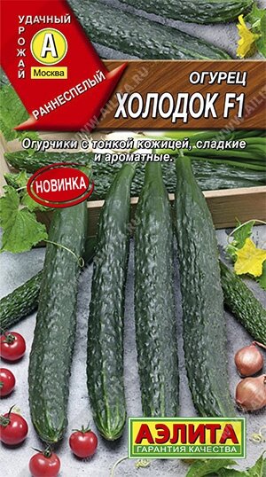 Огурец Холодок F1 7шт. Аэлита от компании Садовник - все для сада и огорода. Семена почтой по всей РБ - фото 1