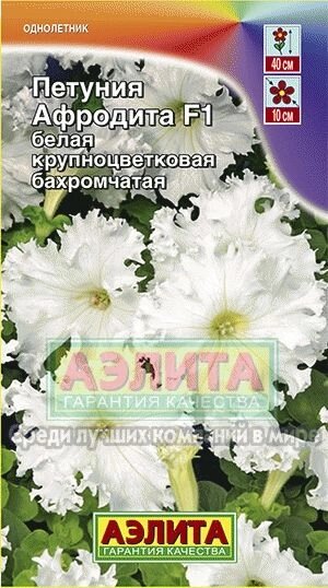 Петуния Афродита F1 белая 7шт от компании Садовник - все для сада и огорода - фото 1