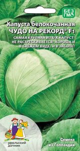 Капуста ЧУДО НА РЕКОРД F1 белокочанная 0,3гр (УД)
