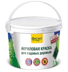 Акриловая краска для садовых деревьев Садовник в ведре 2,5кг.( почтой не высылаем )