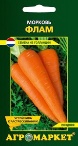 Морковь Флам 2 г. Голландия на скидке срок годности до 07.24года