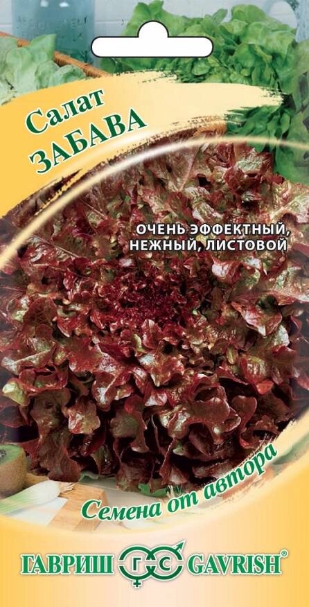 Салат листовой Забава, 0.5 г на скидке срок годности до 12,24г от компании Садовник - все для сада и огорода - фото 1