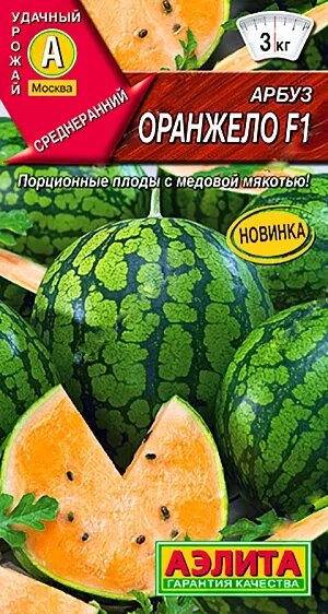 Семена Арбуз Оранжело F1, фасовка: 5 шт от компании Садовник - все для сада и огорода. Семена почтой по всей РБ - фото 1