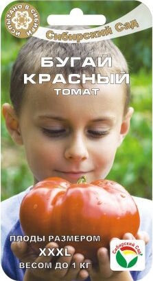 Томат Бугай красный 20 шт от компании Садовник - все для сада и огорода. Семена почтой по всей РБ - фото 1