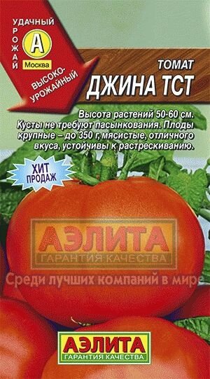 Томат Джина ТСТ 0.1г. АЭЛИТА от компании Садовник - все для сада и огорода. Семена почтой по всей РБ - фото 1