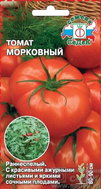 Томат Морковный 0,1 гр СДК ! НОВИНКА! от компании Садовник - все для сада и огорода - фото 1
