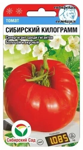 Томат Сибирский килограмм 20шт томат (Сиб Сад) от компании Садовник - все для сада и огорода - фото 1