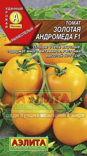 Томат Золотая Андромеда 10 шт Аэлита от компании Садовник - все для сада и огорода - фото 1