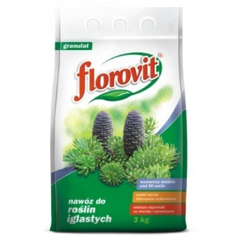 Удобрение Florovit (Флоровит) для хвойных растений 3 кг от компании Садовник - все для сада и огорода - фото 1