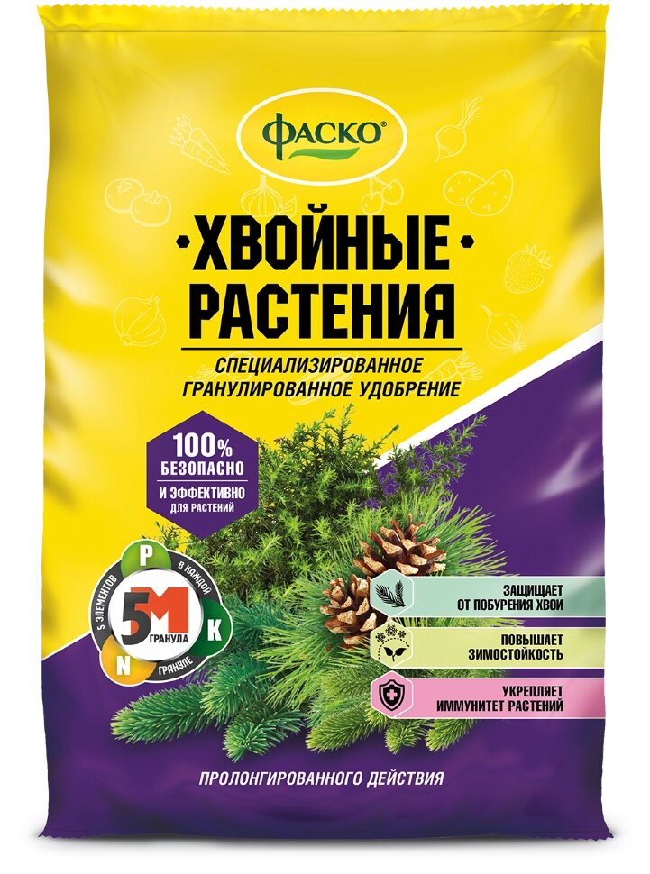 Удобрение Хвойные растения Фаско 1 кг от компании Садовник - все для сада и огорода - фото 1