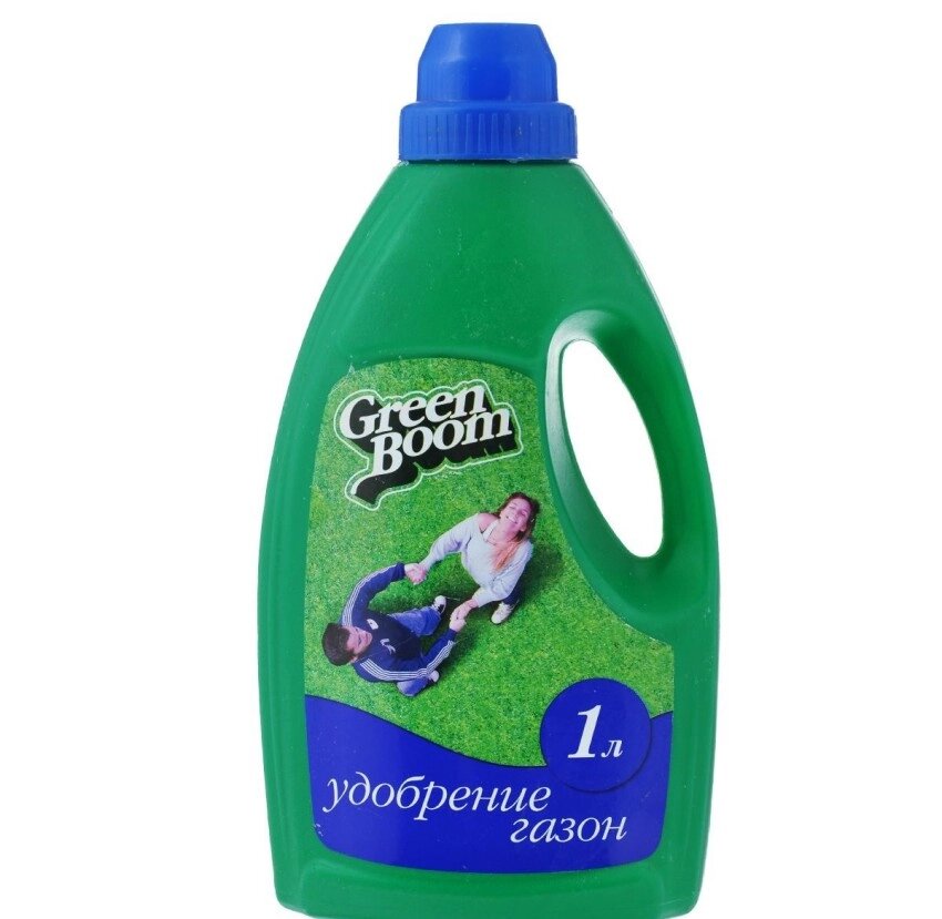 Удобрение минеральное жидкое Green Boom в бутылках Газон 1л. от компании Садовник - все для сада и огорода - фото 1