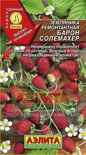 Земляника Барон Солемахер 0,04гр.. РФ на скидке срок годности до 12,24г от компании Садовник - все для сада и огорода - фото 1