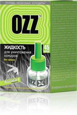 Жидкость OZZ 45 ночей от комаров, 30 мл от компании Садовник - все для сада и огорода - фото 1