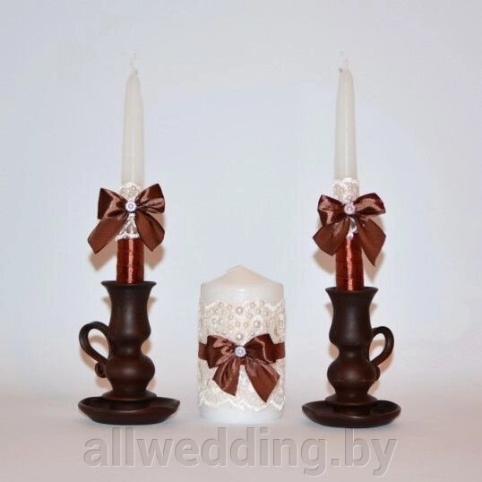 Свечи на свадьбу от компании Салон цветов и свадебных аксессуаров «Allwedding» в г. Сморгонь - фото 1