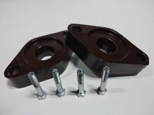 Удлинители задних амортизаторов для Audi A6 (С6) (2004-2011) (30 мм). Артикул: UD-A6 (С6)- R-30 / AL
