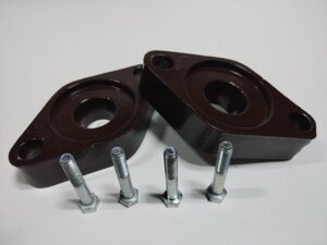Удлинители задних амортизаторов для Audi A6 (C5 2 WD) (1997-2004) (20 мм). Артикул: UD-A6 (C5 2WD)- 20/AL