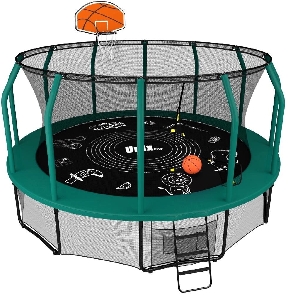 Баскетбольный щит для батута UNIX Line SUPREME от компании Интернет-магазин «Sport-Center » - фото 1