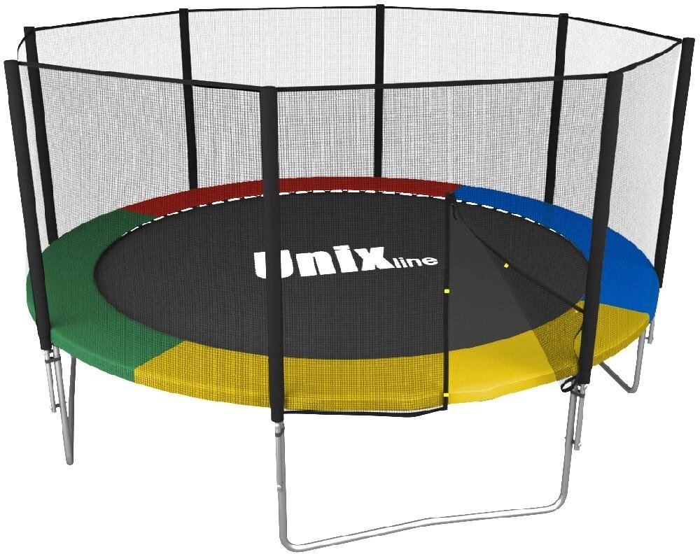 Батут UNIX Line Simple 12 ft Color (outside) от компании Интернет-магазин «Sport-Center » - фото 1