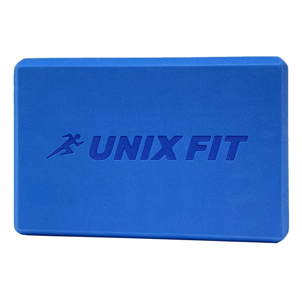 Блок для йоги и фитнеса UNIX Fit 1 шт (голубой) от компании Интернет-магазин «Sport-Center » - фото 1