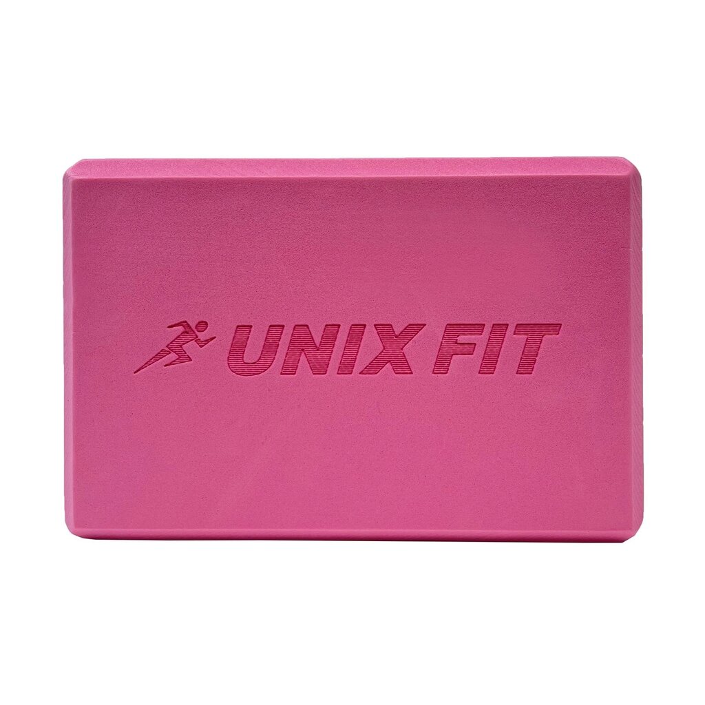 Блок для йоги и фитнеса UNIX Fit 1 шт (розовый) от компании Интернет-магазин «Sport-Center » - фото 1
