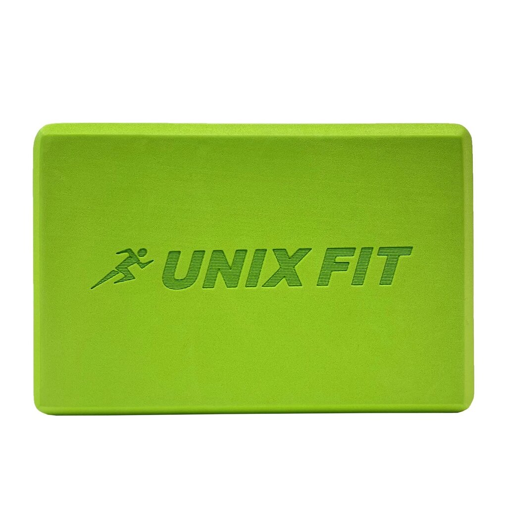 Блок для йоги и фитнеса UNIX Fit 1 шт (зеленый) от компании Интернет-магазин «Sport-Center » - фото 1