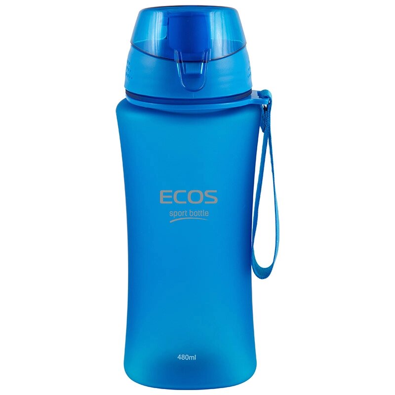 Бутылка для воды ECOS 480 мл SK5014 (голубая) от компании Интернет-магазин «Sport-Center » - фото 1