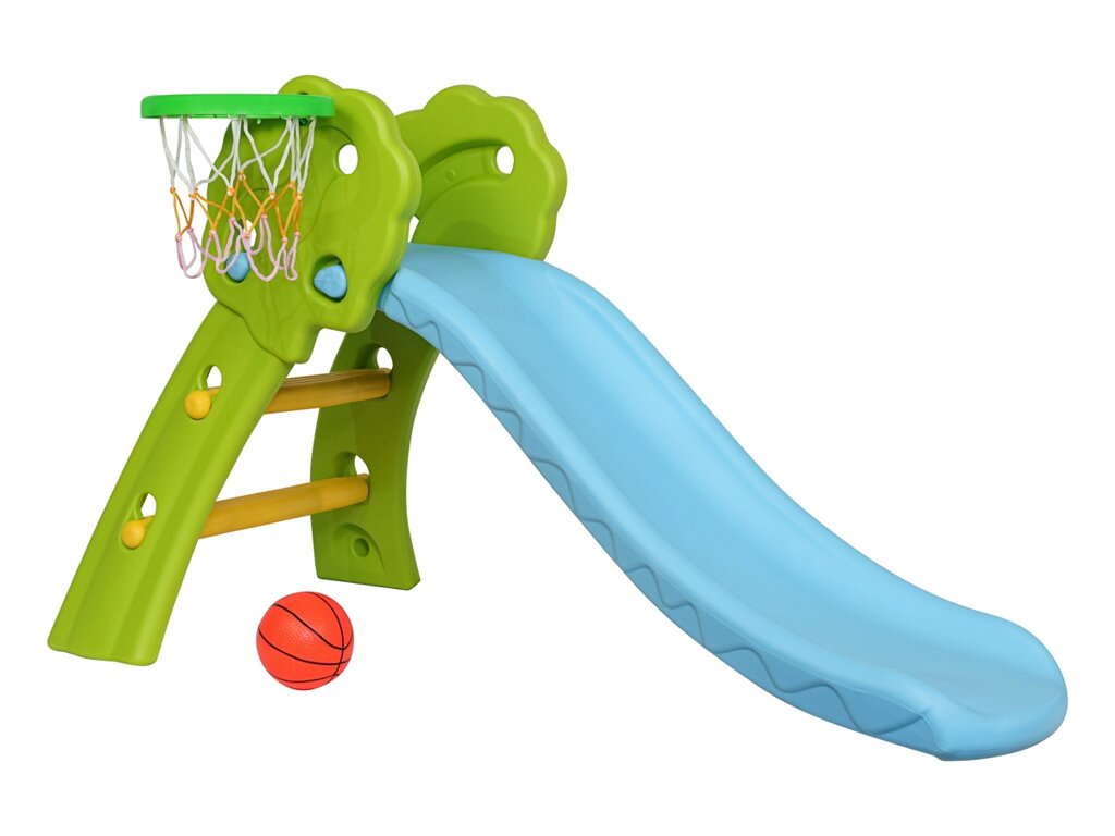 Детская горка с баскетбольным кольцом Kid's Care ZK172-2 от компании Интернет-магазин «Sport-Center » - фото 1