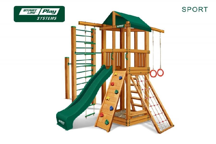 Детский городок Start Line Play SPORT стандарт (green) от компании Интернет-магазин «Sport-Center » - фото 1