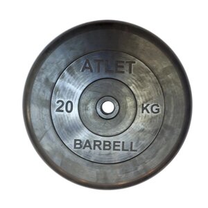 Диск обрезиненный BARBELL ATLET d31мм (20кг)