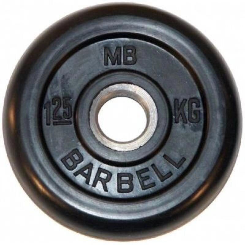 Диск обрезиненный BARBELL MB (металлическая втулка) 1.25 кг / диаметр 26 мм от компании Интернет-магазин «Sport-Center » - фото 1