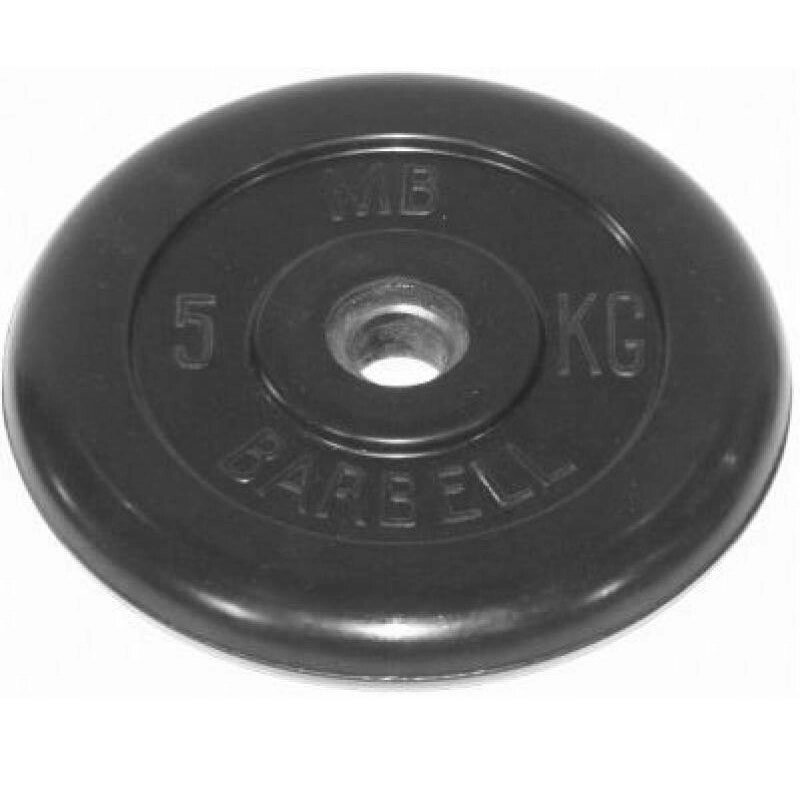 Диск обрезиненный BARBELL MB (металлическая втулка) 5 кг / диаметр 31 мм от компании Интернет-магазин «Sport-Center » - фото 1