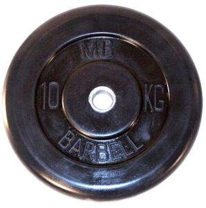 Диск обрезиненный BARBELL MB (металлическая втулка) d26мм (10кг)