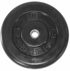 Диск обрезиненный BARBELL MB (металлическая втулка) d51мм (10кг)